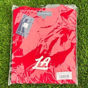 Limited Edition: Red LA Clippers "LA"  Logo T-Shirt NEW
